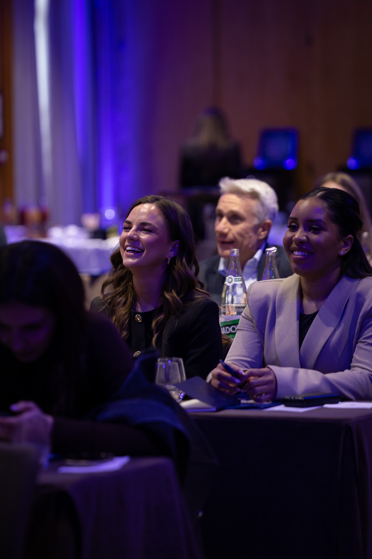 Audience engaged in a session